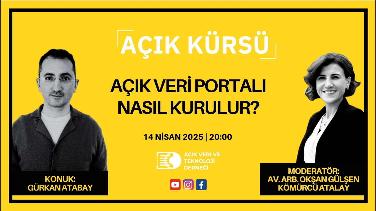 AVTED Açık Kürsü - Açık Veri Portalı Nasıl Kurulur?